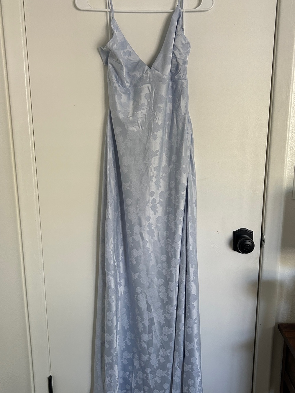 NWT Fortunate One Melodious Maxi Dress Light Blue